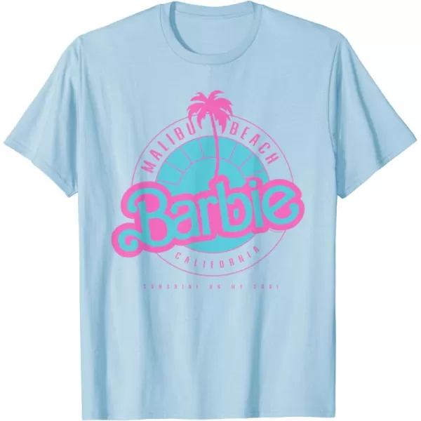 Barbie Malibu Beach California TShirtBaby Blue