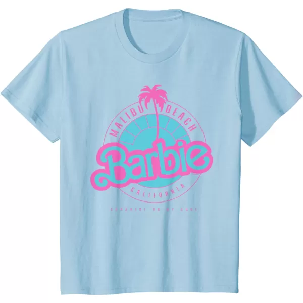 Barbie Malibu Beach California TShirtBaby Blue