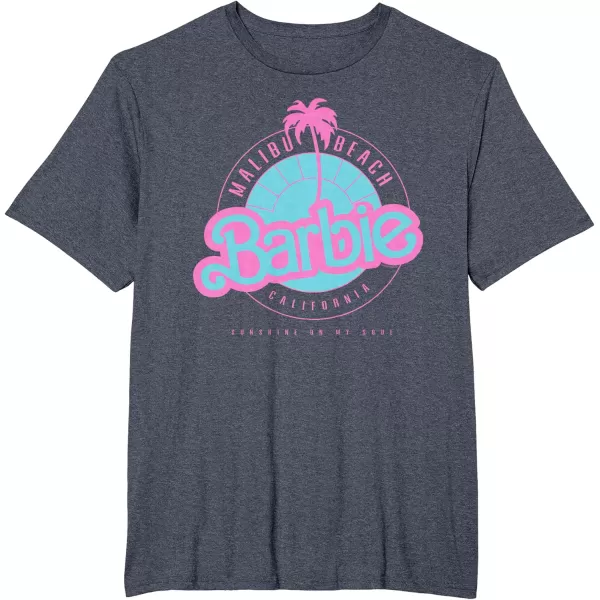 Barbie Malibu Beach California TShirtHeather Blue