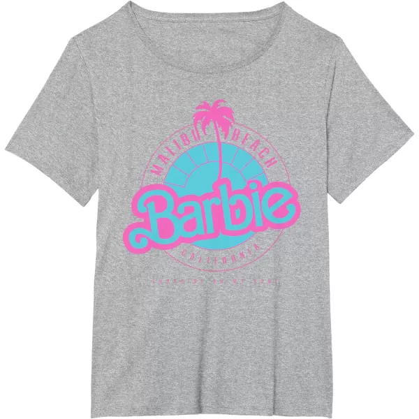 Barbie Malibu Beach California TShirtHeather Grey