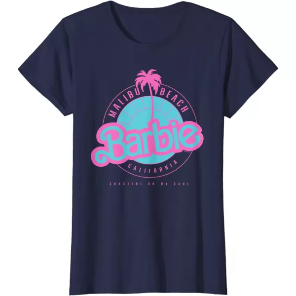 Barbie Malibu Beach California TShirtNavy Blue