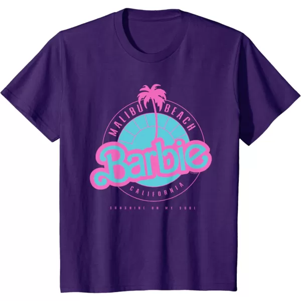 Barbie Malibu Beach California TShirtPurple