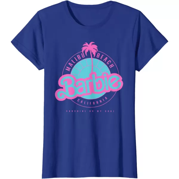 Barbie Malibu Beach California TShirtRoyal Blue