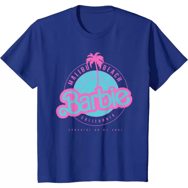 Barbie Malibu Beach California TShirtRoyal Blue