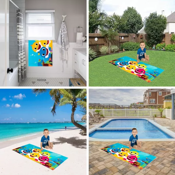 Barbie Super Soft Cotton BathPoolBeach Towel Barbiecore 58 in x 28 in Official Barbie Product By Franco58 in x 28 in Baby Shark