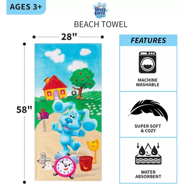 Barbie Super Soft Cotton BathPoolBeach Towel Barbiecore 58 in x 28 in Official Barbie Product By Franco58 in x 28 in Blues Clues