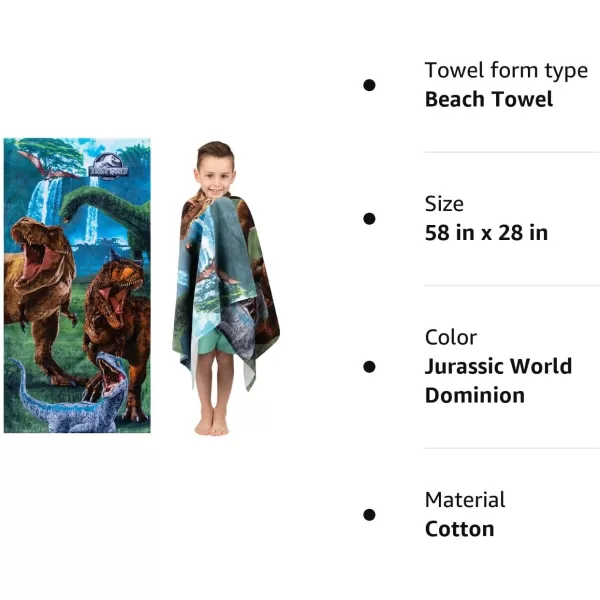 Barbie Super Soft Cotton BathPoolBeach Towel Barbiecore 58 in x 28 in Official Barbie Product By Franco58 in x 28 in Jurassic World Dominion