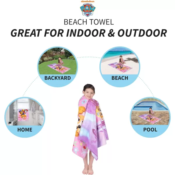 Barbie Super Soft Cotton BathPoolBeach Towel Barbiecore 58 in x 28 in Official Barbie Product By Franco58 in x 28 in Paw Patrol Girls