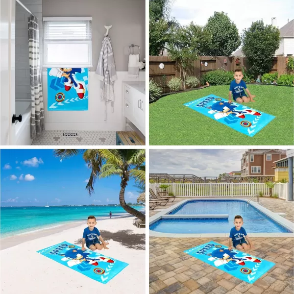 Barbie Super Soft Cotton BathPoolBeach Towel Barbiecore 58 in x 28 in Official Barbie Product By Franco58 in x 28 in Sonic the Hedgehog