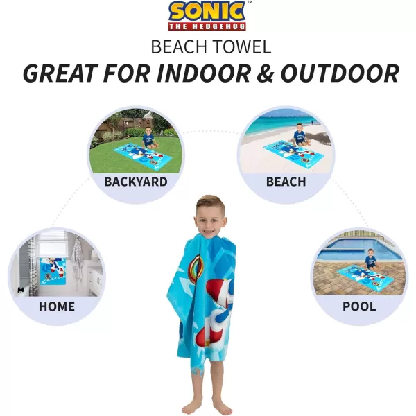 Barbie Super Soft Cotton BathPoolBeach Towel Barbiecore 58 in x 28 in Official Barbie Product By Franco58 in x 28 in Sonic the Hedgehog