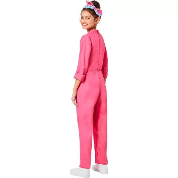 InSpirit Designs Barbie Pink CoverallUtility Youth CostumeInSpirit Designs Barbie Pink CoverallUtility Youth Costume