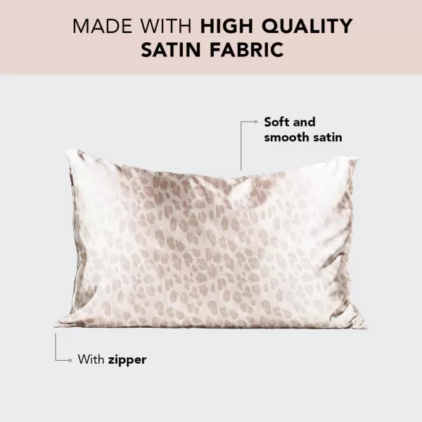 Kitsch Satin Pillowcase for Hair amp Skin Iconic Barbie StandardQueen 1 Pack1 Leopard King 2 Pack