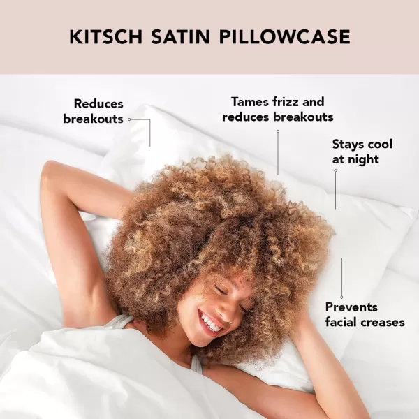 Kitsch Satin Pillowcase for Hair amp Skin Iconic Barbie StandardQueen 1 Pack2 Ivory King 1 Pack