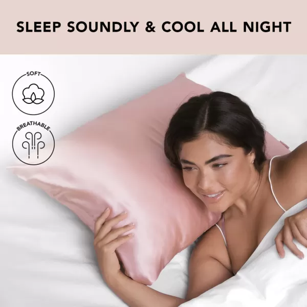 Kitsch Satin Pillowcase for Hair amp Skin Iconic Barbie StandardQueen 1 Pack4 Blush King 1 Pack