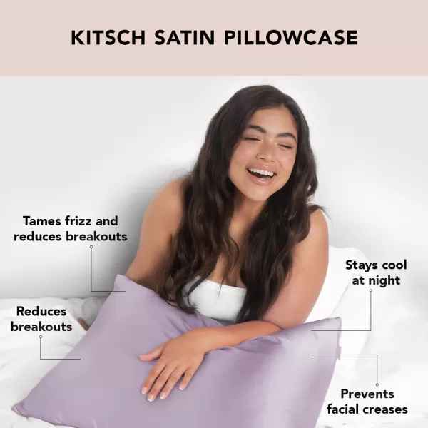 Kitsch Satin Pillowcase for Hair amp Skin Iconic Barbie StandardQueen 1 Pack94 Lavender StandardQueen 1 Pack