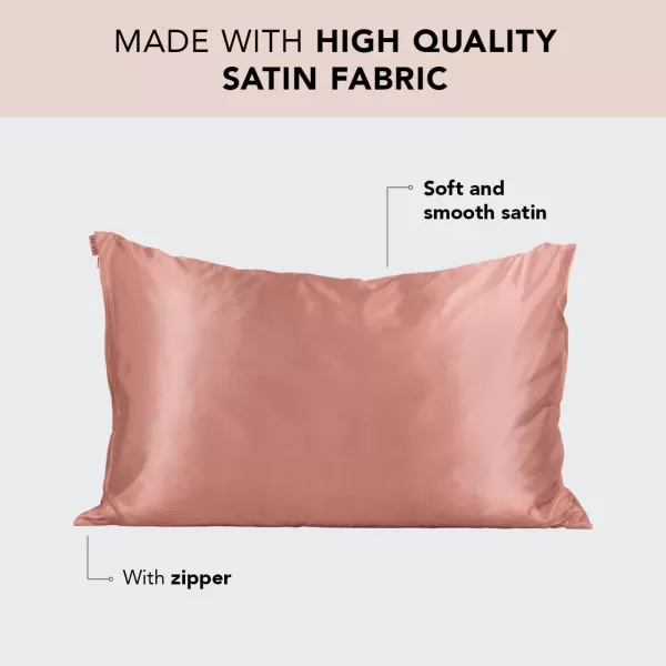 Kitsch Satin Pillowcase for Hair amp Skin Iconic Barbie StandardQueen 1 PackTerracotta StandardQueen 1 Pack