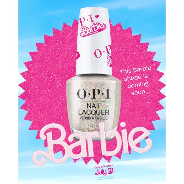 OPI Nail Lacquer Sheer Glitter Finish Nail Polish Up to 7 Days of Wear Chip Resistant amp Fast Drying 3 Barbie Limited Edition Collection Every Night is Girls Night 05 fl ozEvery Night is Girls Night 050 Fl Oz Pack of 1