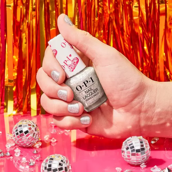 OPI Nail Lacquer Sheer Glitter Finish Nail Polish Up to 7 Days of Wear Chip Resistant amp Fast Drying 3 Barbie Limited Edition Collection Every Night is Girls Night 05 fl ozEvery Night is Girls Night 050 Fl Oz Pack of 1