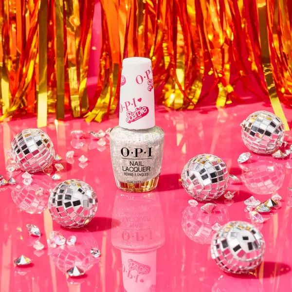 OPI Nail Lacquer Sheer Glitter Finish Nail Polish Up to 7 Days of Wear Chip Resistant amp Fast Drying 3 Barbie Limited Edition Collection Every Night is Girls Night 05 fl ozEvery Night is Girls Night 050 Fl Oz Pack of 1