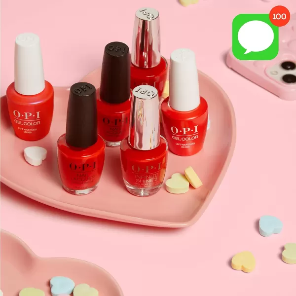 OPI Nail Lacquer Sheer Glitter Finish Nail Polish Up to 7 Days of Wear Chip Resistant amp Fast Drying 3 Barbie Limited Edition Collection Every Night is Girls Night 05 fl ozLeft Your Texts on Red 05 Fl Oz Pack of 1