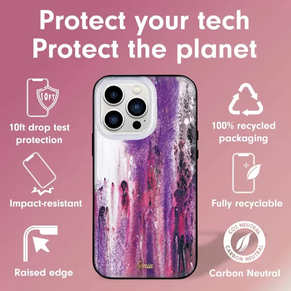 Sonix x Barbie Case for iPhone 13 Pro  Compatible with MagSafe  10ft Drop Tested  Vintage BarbieGlitter  Purple Rain MS