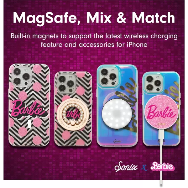 Sonix x Barbie Case for iPhone 13 Pro  Compatible with MagSafe  10ft Drop Tested  Vintage BarbieGolden Hour Barbie