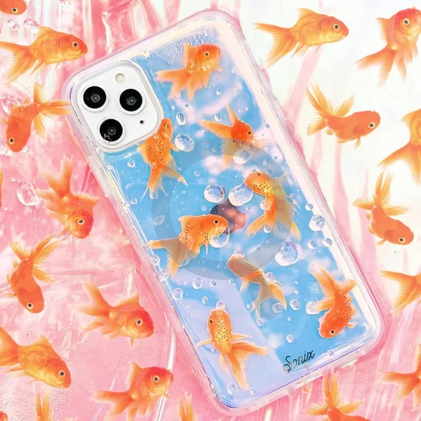 Sonix x Barbie Case for iPhone 13 Pro  Compatible with MagSafe  10ft Drop Tested  Vintage BarbieGoldfish Goldie