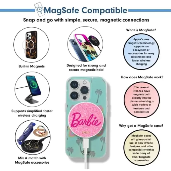 Sonix x Barbie Case for iPhone 13 Pro  Compatible with MagSafe  10ft Drop Tested  Vintage BarbiePalm Paradise Barbie