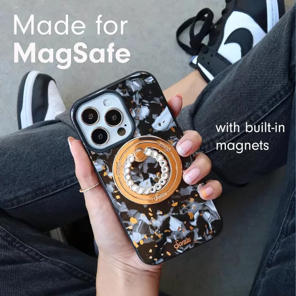 Sonix x Barbie Case for iPhone 13 Pro  Compatible with MagSafe  10ft Drop Tested  Vintage BarbieTort  Nebula Tort MS
