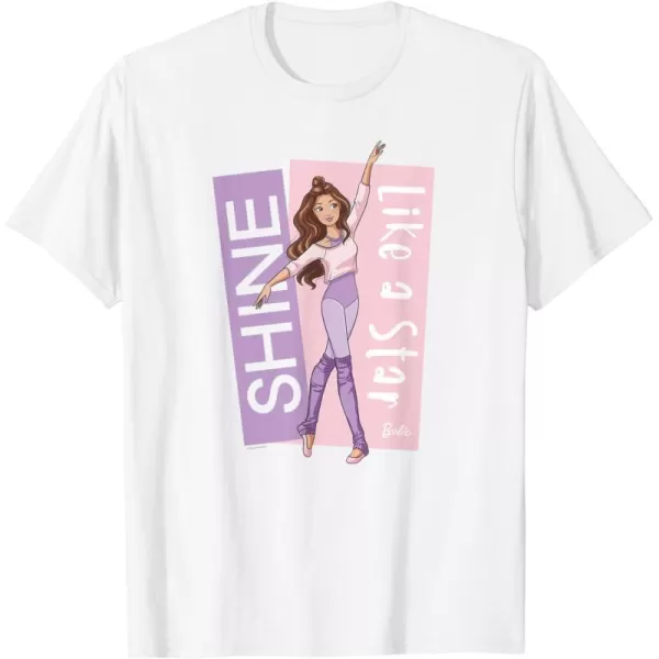 Barbie  Ballerina Barbie  Purple Leotard Shine Like a Star TShirtWhite