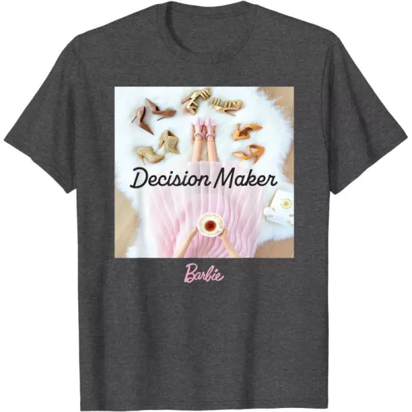 Barbie  Decision Maker TShirtDark Heather Grey