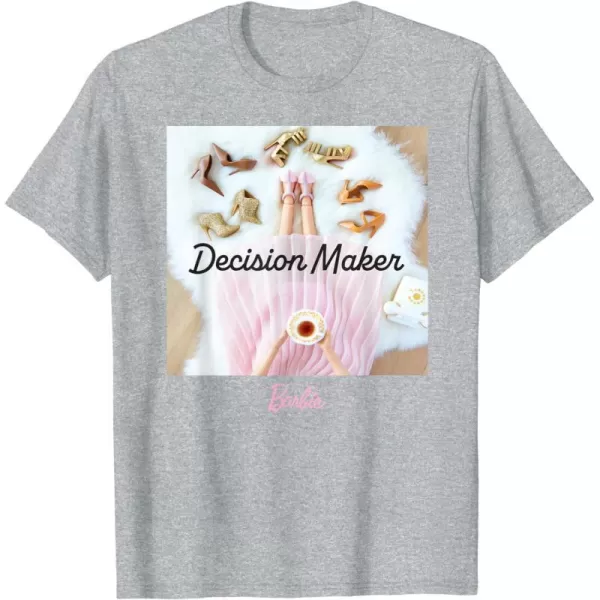 Barbie  Decision Maker TShirtHeather Grey