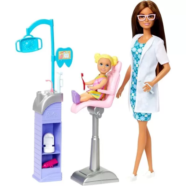 Barbie Careers Blonde Dentist Doll And Playset With Accessories Medical Doctor Set Barbie ToysBrunette