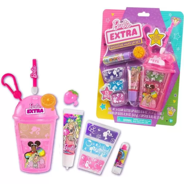 Barbie Extra Smoothie Makeup Set 13piece Dress Up and Pretend Play Set Kids Toys for Ages 5 Up by Just PlayBarbie Extra Smoothie Makeup Set 13piece Dress Up and Pretend Play Set Kids Toys for Ages 5 Up by Just Play