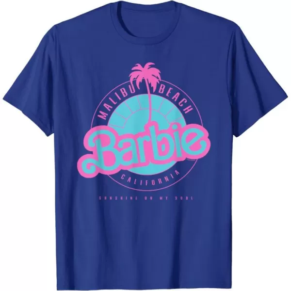 Barbie Malibu Beach California TShirtRoyal Blue