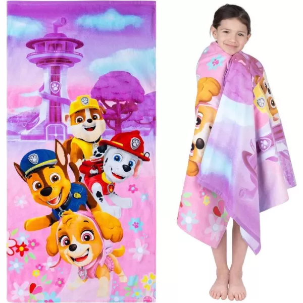 Barbie Super Soft Cotton BathPoolBeach Towel Barbiecore 58 in x 28 in Official Barbie Product By Franco58 in x 28 in Paw Patrol Girls