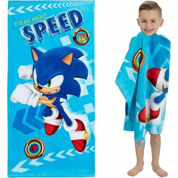 Barbie Super Soft Cotton BathPoolBeach Towel Barbiecore 58 in x 28 in Official Barbie Product By Franco58 in x 28 in Sonic the Hedgehog