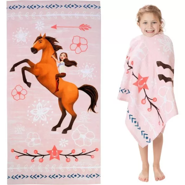 Barbie Super Soft Cotton BathPoolBeach Towel Barbiecore 58 in x 28 in Official Barbie Product By Franco58 in x 28 in Spirit Riding Free