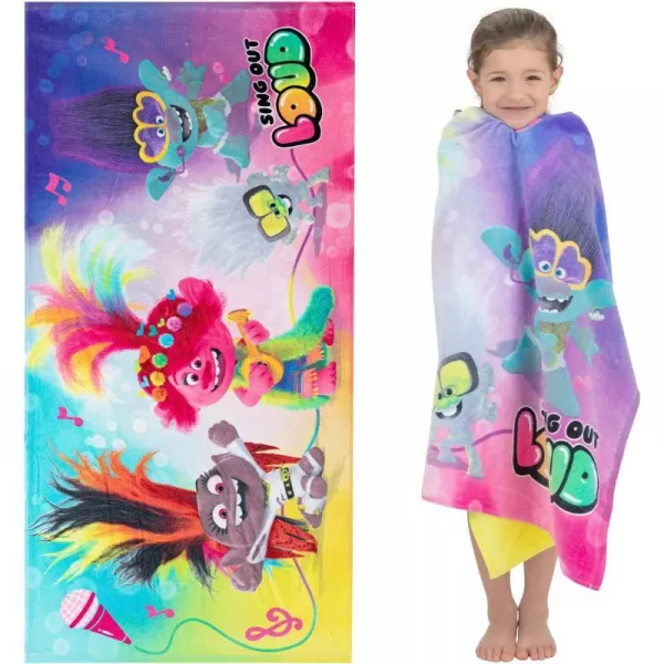 Barbie Super Soft Cotton BathPoolBeach Towel Barbiecore 58 in x 28 in Official Barbie Product By Franco58 in x 28 in Trolls World Tour