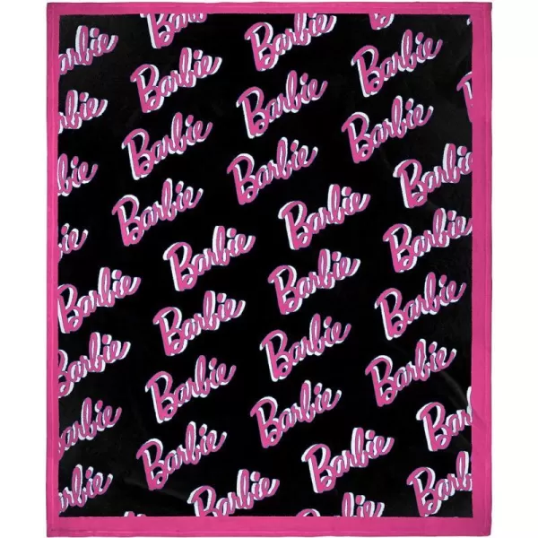 INTIMO Barbie Dolls Barbie On Repeat Print Super Soft and Cuddly Plush Fleece Throw Blanket 50 x 60 127cm x152cmINTIMO Barbie Dolls Barbie On Repeat Print Super Soft and Cuddly Plush Fleece Throw Blanket 50 x 60 127cm x152cm