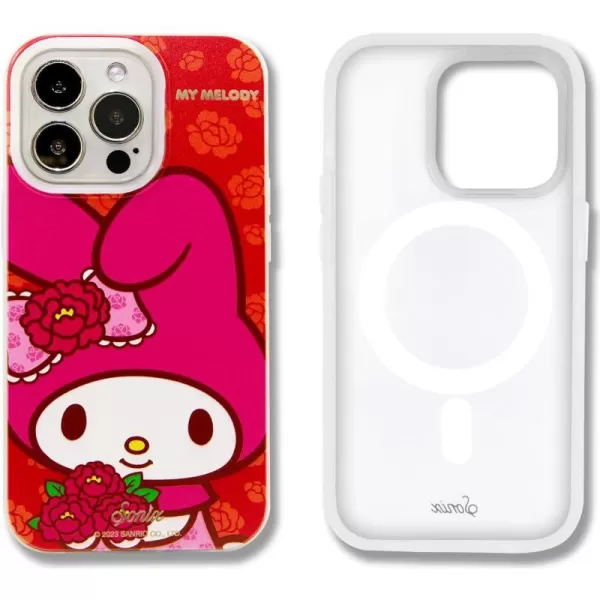 Sonix x Barbie Case for iPhone 13 Pro  Compatible with MagSafe  10ft Drop Tested  Vintage BarbieMy Melody Peonies