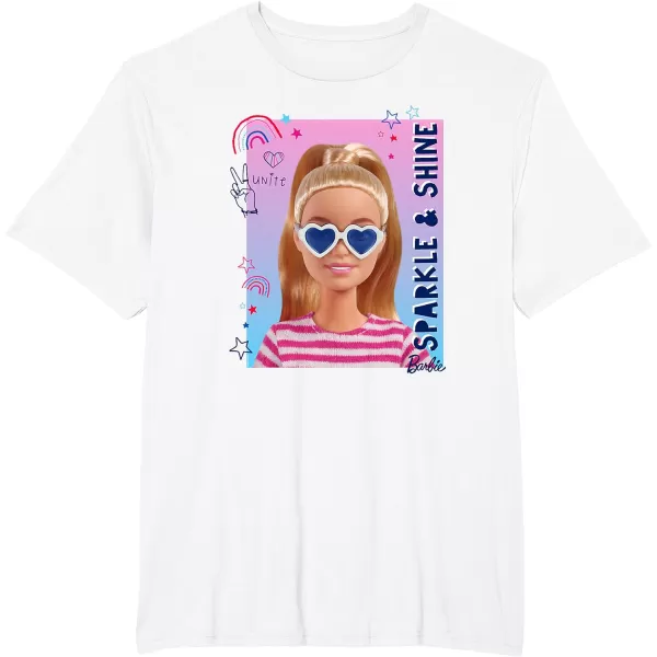 Barbie  Americana Sparkle  Shine TShirtWhite