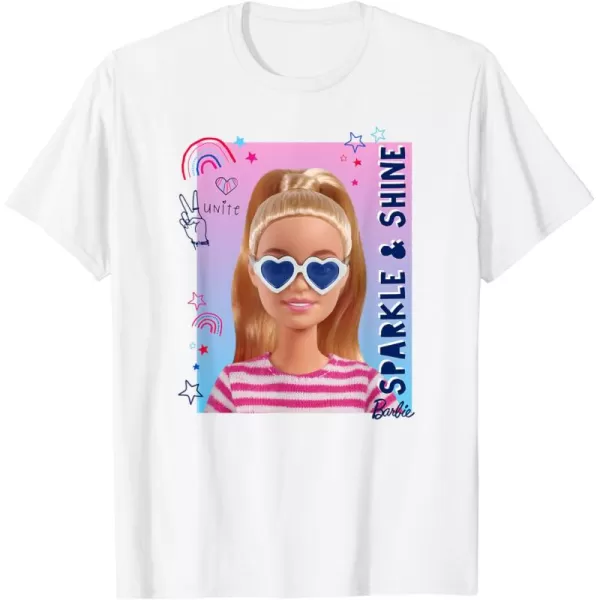 Barbie  Americana Sparkle  Shine TShirtWhite