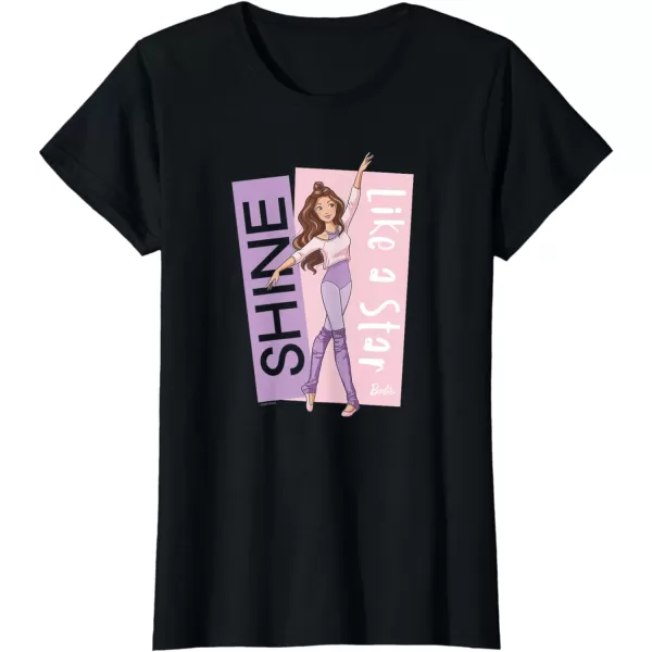 Barbie  Ballerina Barbie  Purple Leotard Shine Like a Star TShirtBlack