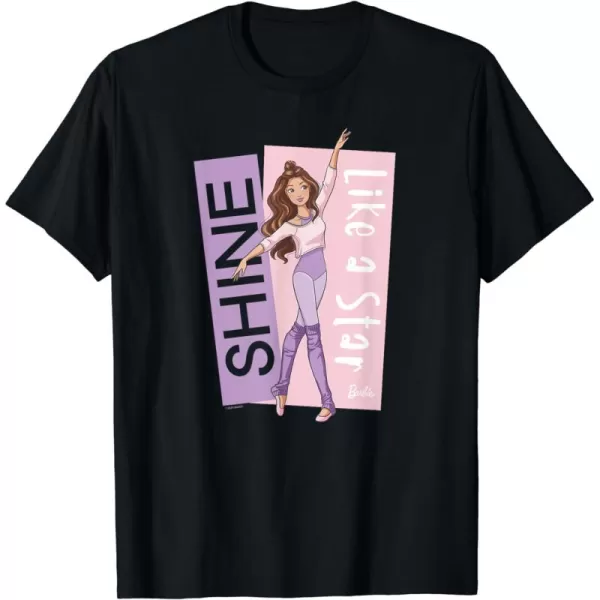 Barbie  Ballerina Barbie  Purple Leotard Shine Like a Star TShirtBlack