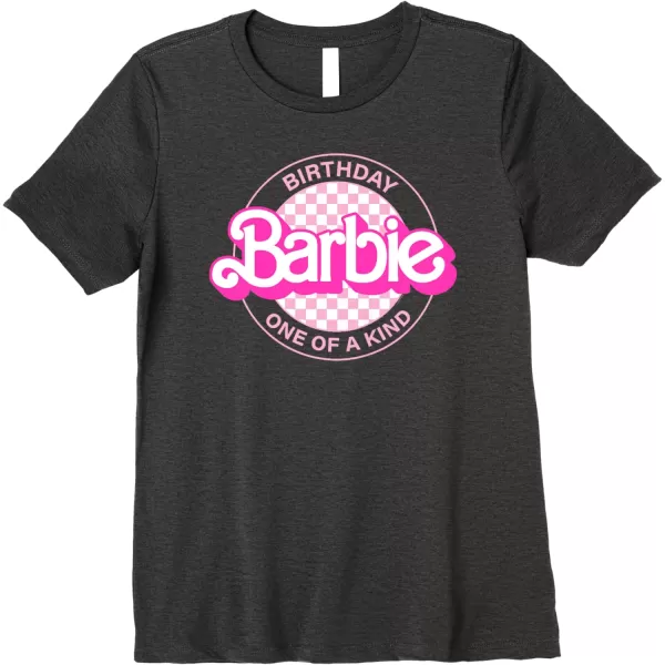 Barbie  Barbie Birthday Classic  One of a Kind Premium TShirtDark Heather Grey