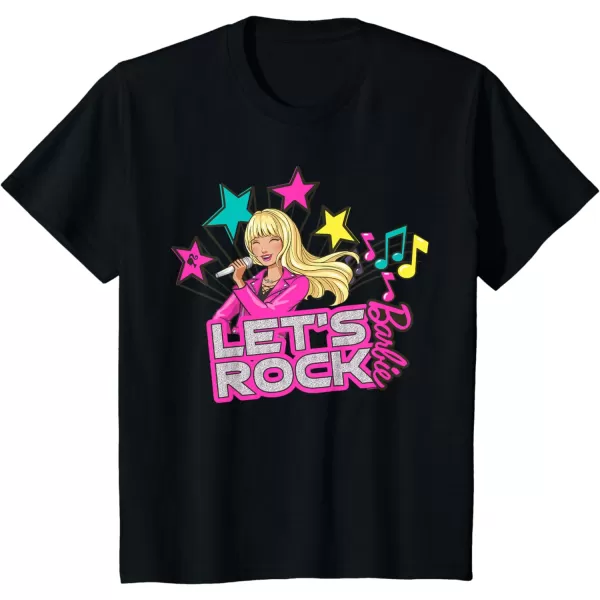 Barbie  Lets Rock Popstar TShirtBlack