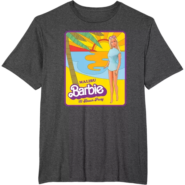 Barbie  Malibu Barbie Beach Party TShirtDark Heather Grey