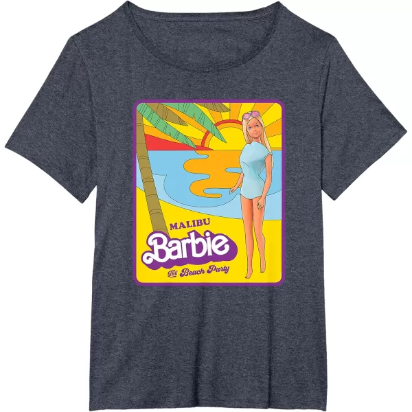 Barbie  Malibu Barbie Beach Party TShirtHeather Blue