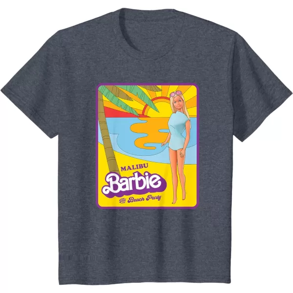 Barbie  Malibu Barbie Beach Party TShirtHeather Blue